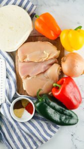Skillet Chicken Fajita Ingredients