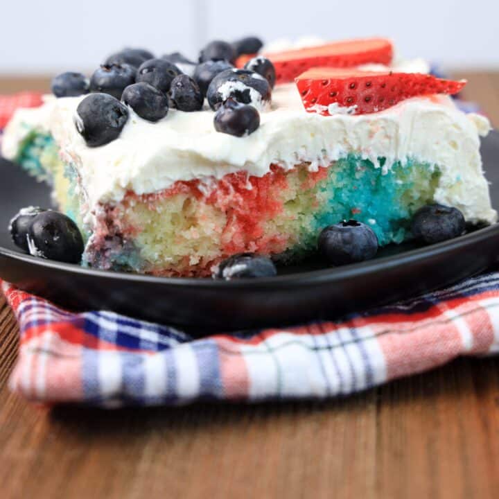 4th Of July Poke Cake ~ The Perfect Dessert Idea For Potlucks