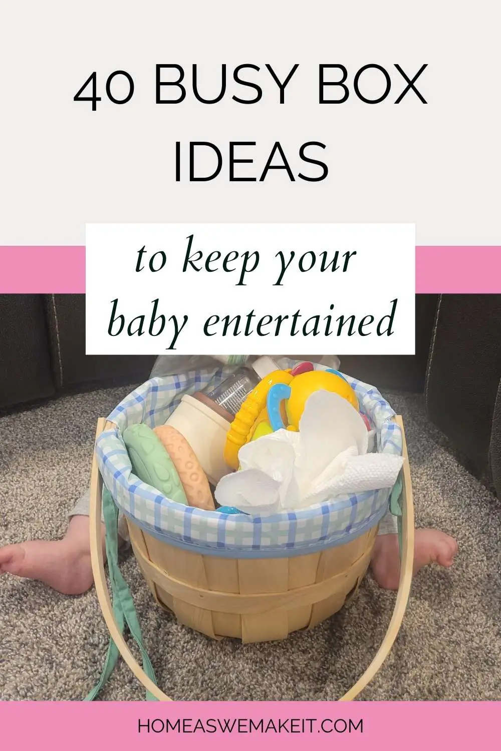 busy basket activity for babies