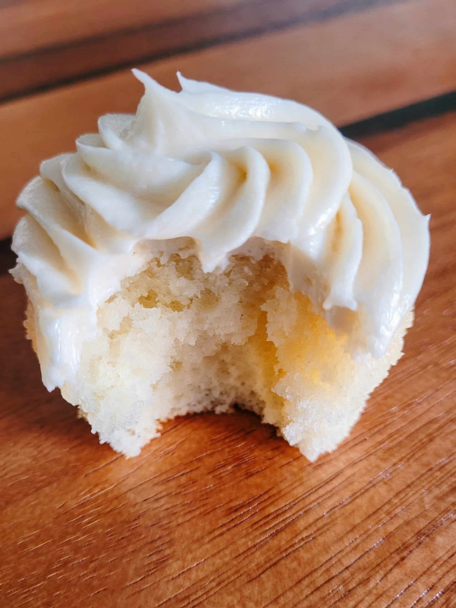 Gourmet Vanilla Cupcakes Made From Boxed Cake Mix