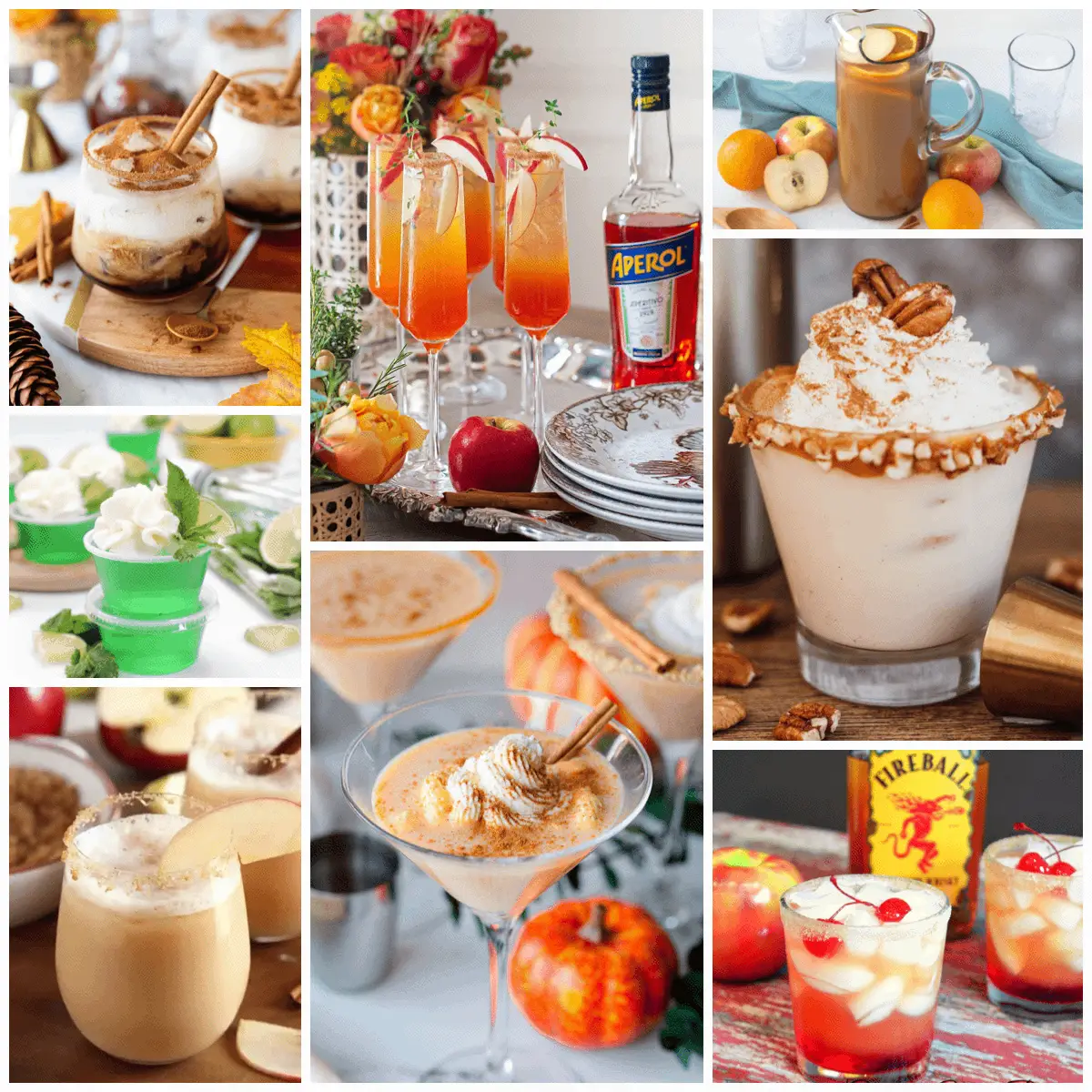 33 + Seasonal Cocktail Recipes For Fall feature photo seasonal alcoholic drinks beverages