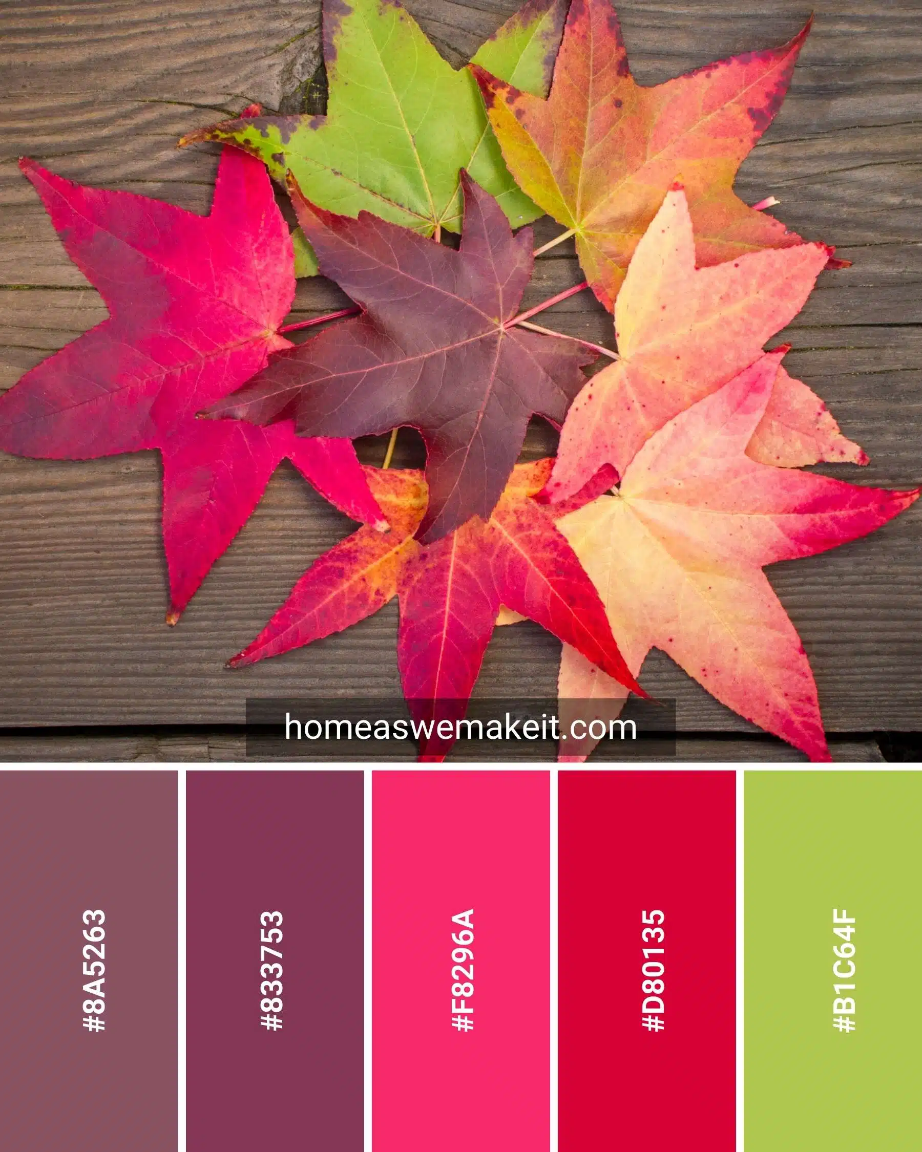 bright fall color palette
