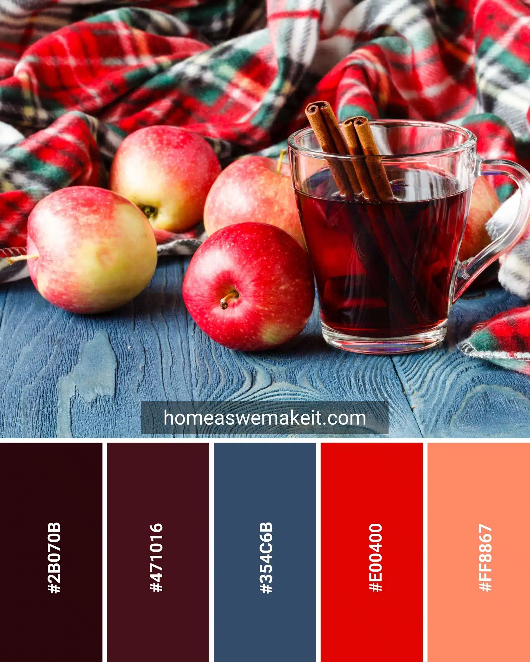 fall apple cider color palette
