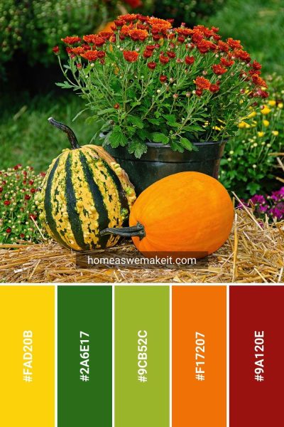 50 Fall Color Palettes: Beautiful Autumn Color Schemes - Celebrate and ...