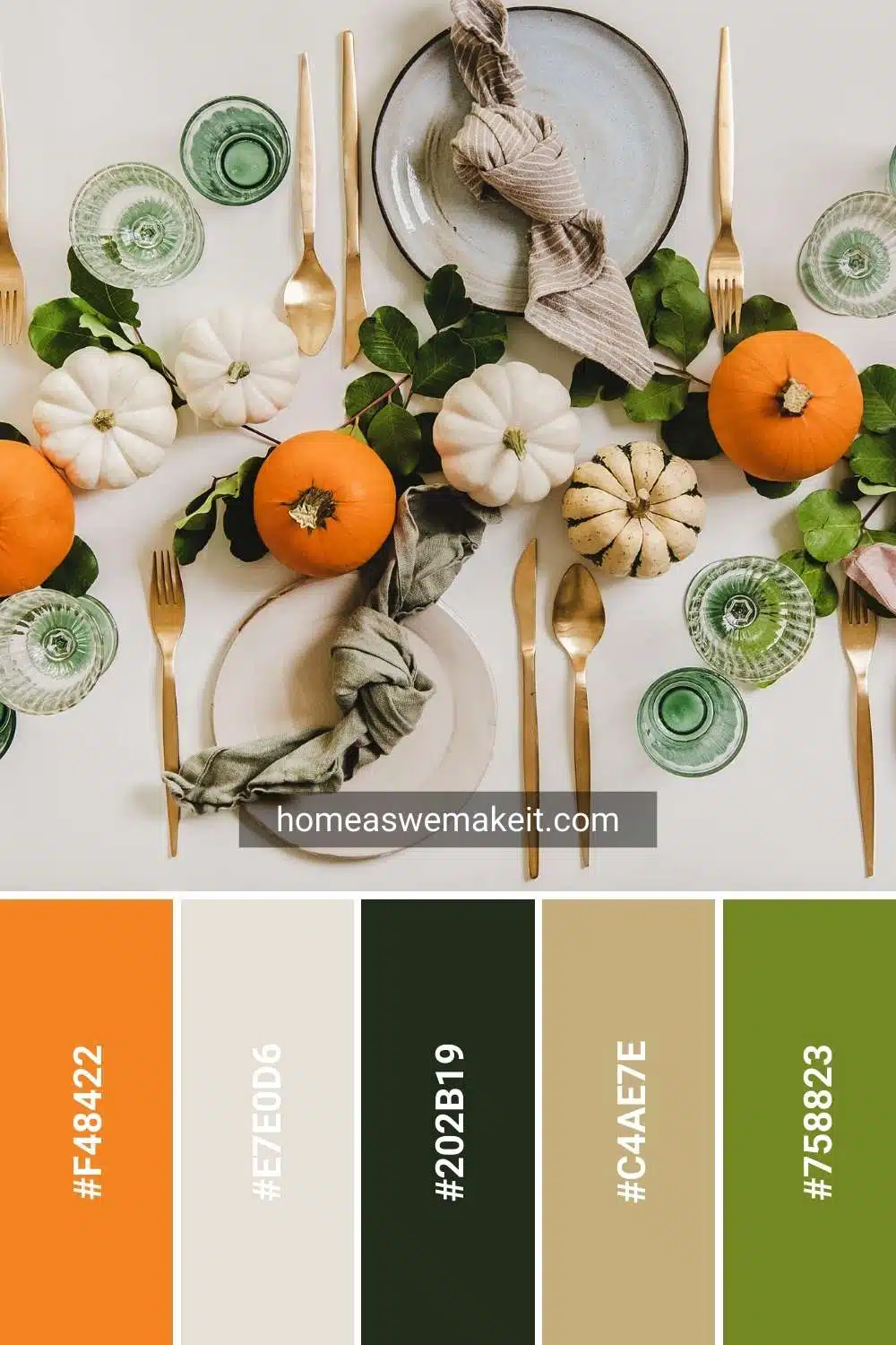 thanksgiving table colors