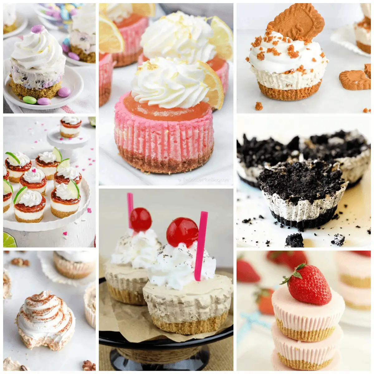19+ No Bake Mini Cheesecake Recipes Feature