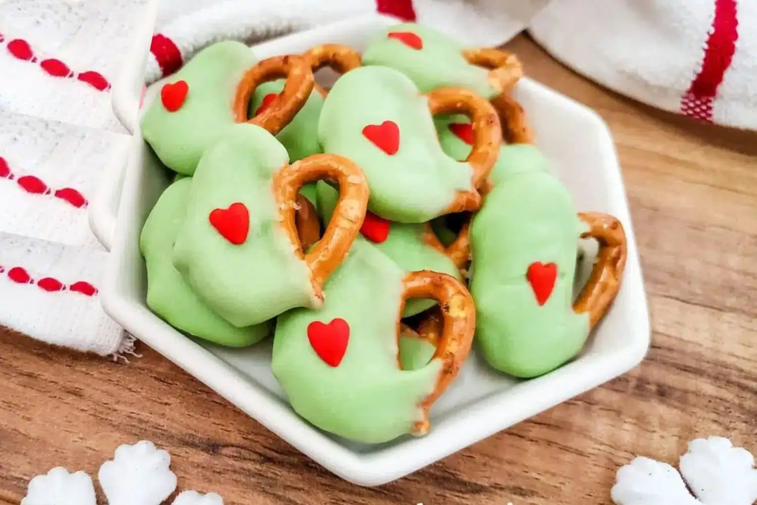 Grinch Candy-Coated Pretzels