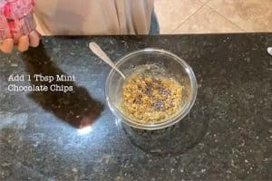 Add chocolate chips