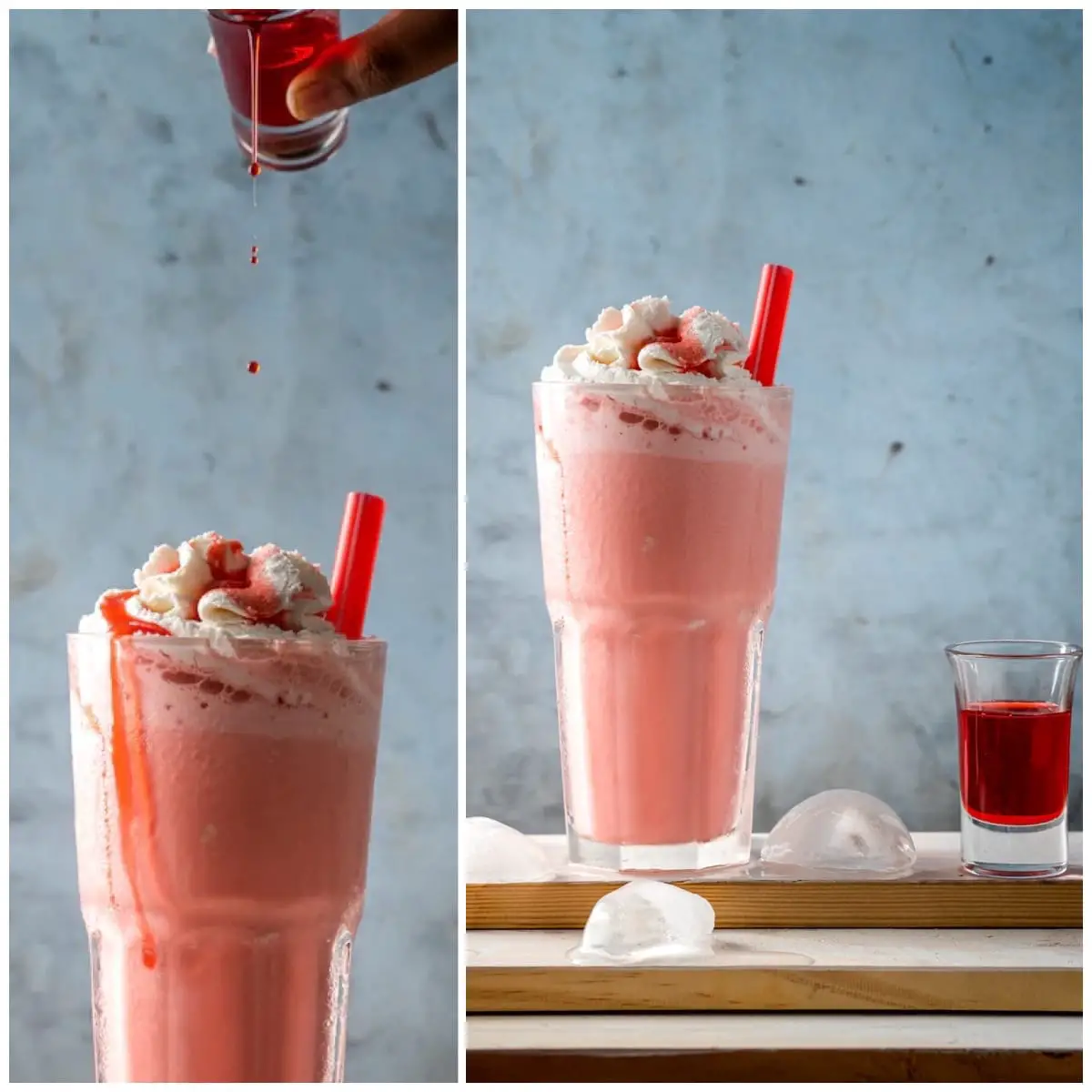 Alcoholic Cherry Boozy Milkshake Recipe with liquor
