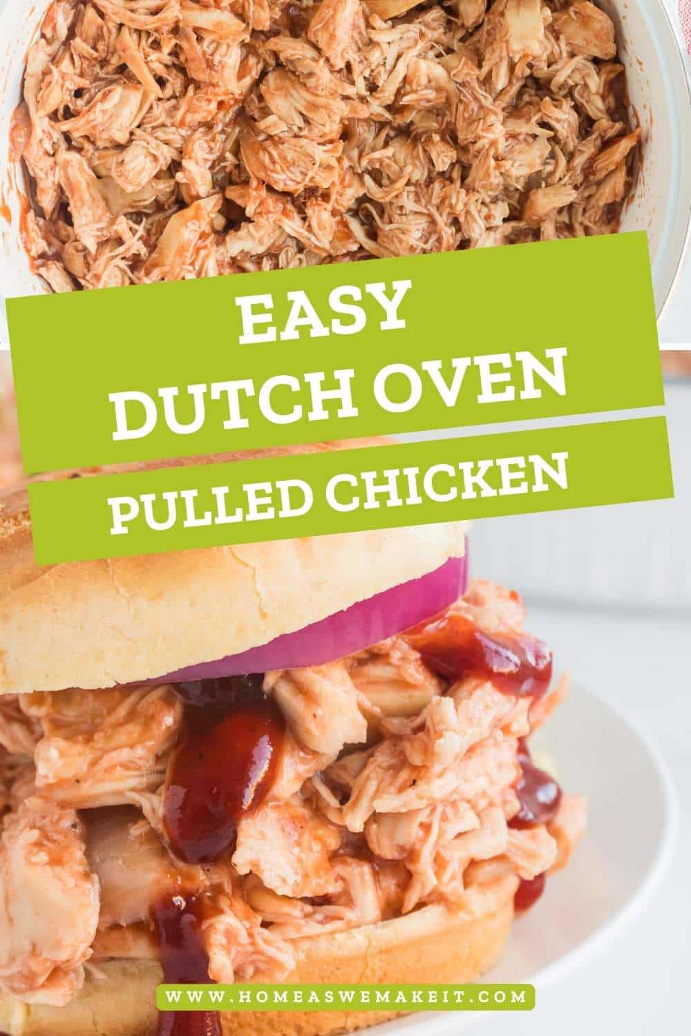 fast and easy Dutch oven pulled chicken