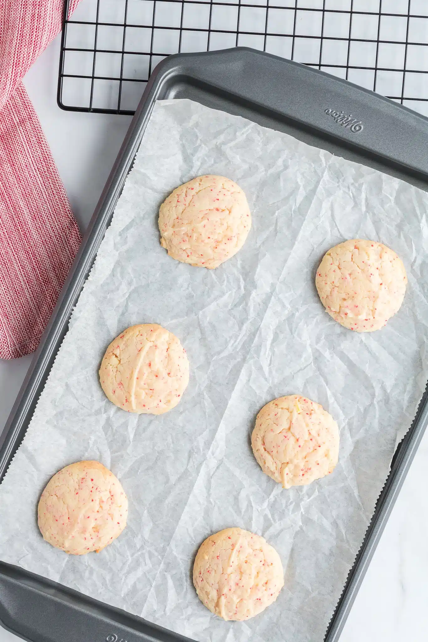 baked cherry chip cookies