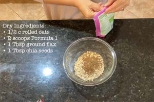 Mix dry ingredients