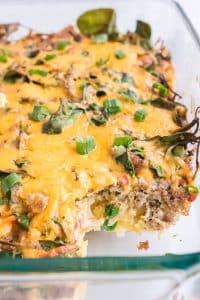 sausage egg hashbrown breakfast casserole