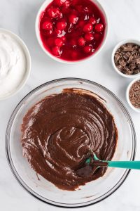 how to make black forest brownies with brownie mix