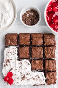 easy black forest brownies