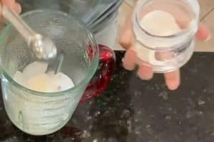 Mix ice and water