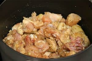 Marinate and cook chicken