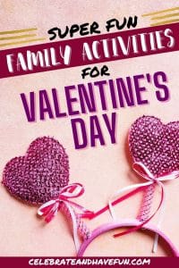 kids heart headband on a valentine's day backdrop