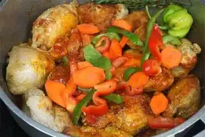 Add chicken and other ingredients