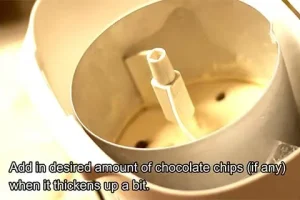 Add chocolate chips