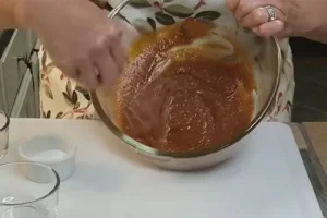 Add the olive oil to the bowl