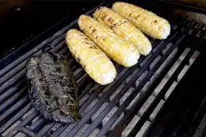 Grill the Corn and Poblano Pepper