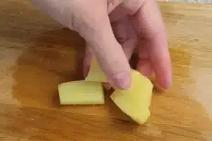 Peel and grate the ginger