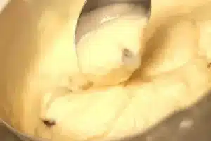 Thicken the ice cream and stop