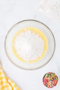 how to make the dough for Funfetti cake mix cookies