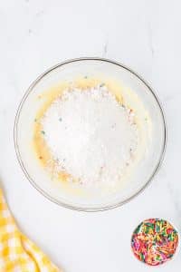 how to make the dough for Funfetti cake mix cookies