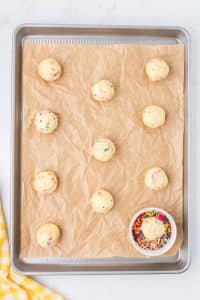 how to bake funfetti cake mix cookies