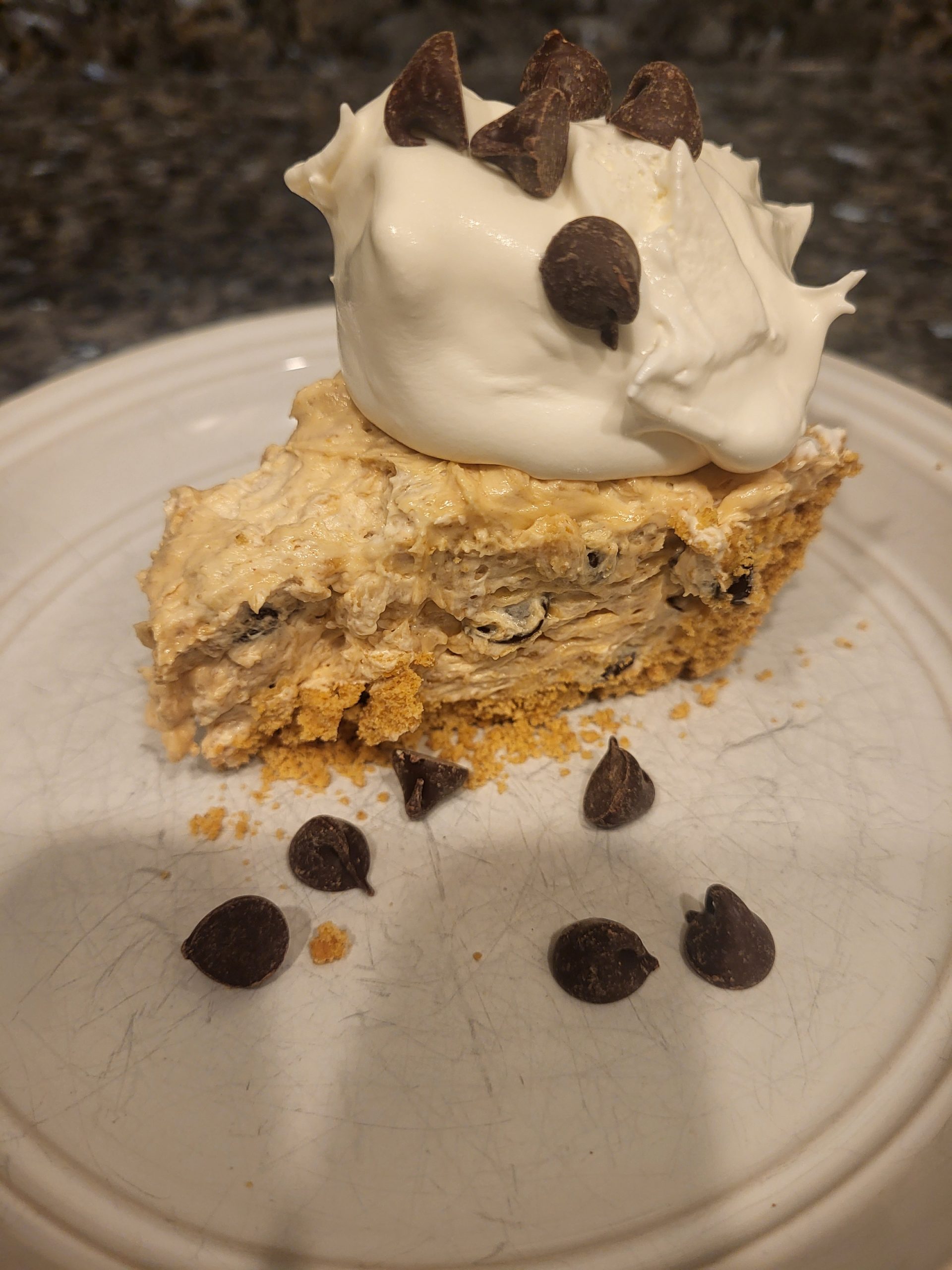 Creamy, Dreamy Chocolate Chip Peanut Butter Pie – No Baking Required!