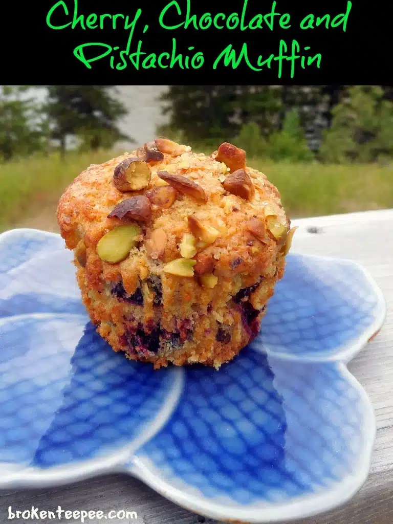Muffin Recipe – Cherry, Chocolate and Pistachio