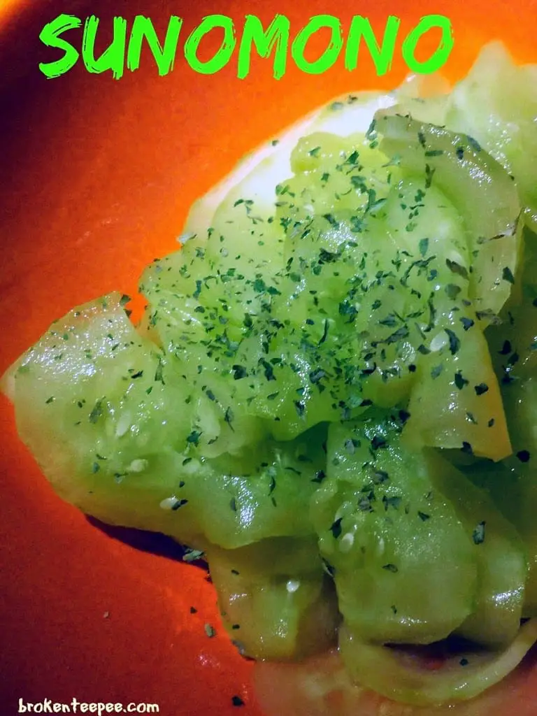 Cucumber Recipe: Sunomono, Japanese Cucumber Salad Recipe