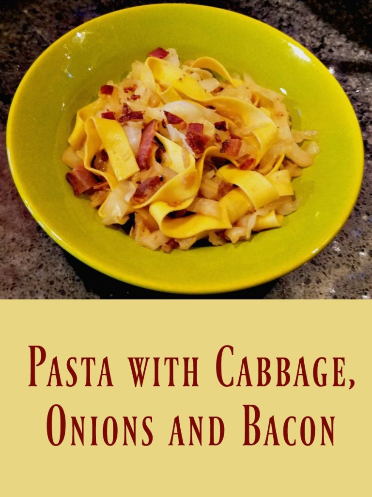 Try the World Box Italy, Pasta with Cabbage, Onions and Bacon, #AD