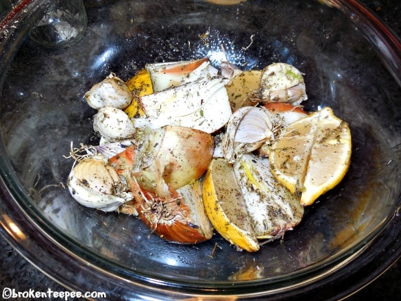 add-olive-oil, roast chicken recipe
