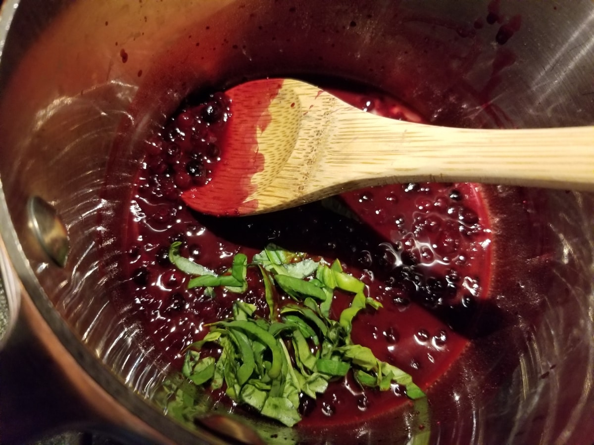 add basil to sauce