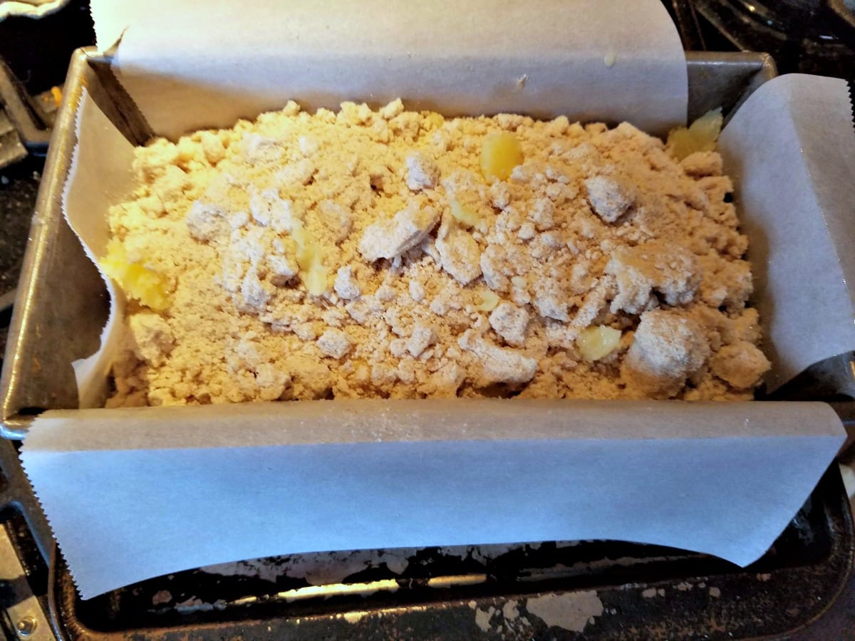 cheese babka in pan
