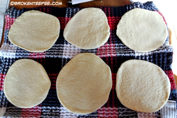 set circles to rise on clean, dry towels