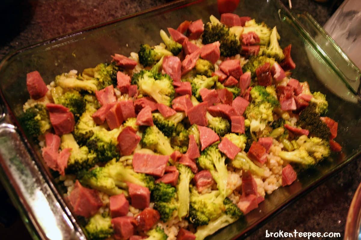 broccoli-ham-in-pan