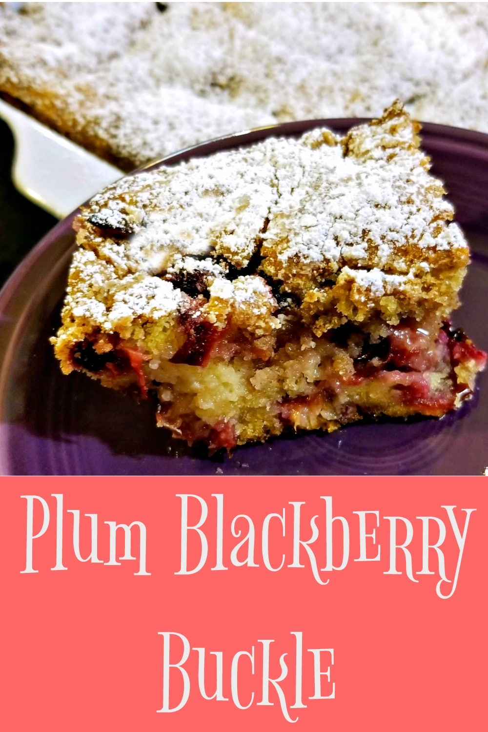 plum blackberry buckle, plum recipe