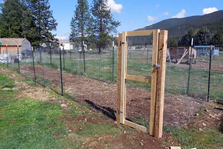 How to Put up a Fence and Build a Gate to Keep the Deer Out of Your Garden