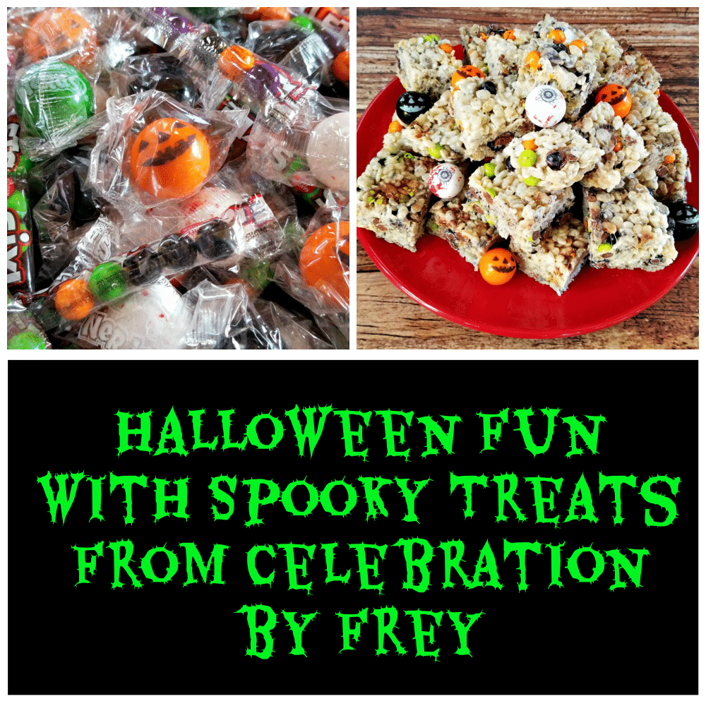 Celebration by Frey, Sixlets, easy crispy rice treats, Halloween, #CelebrationSpookyTreats, #AD