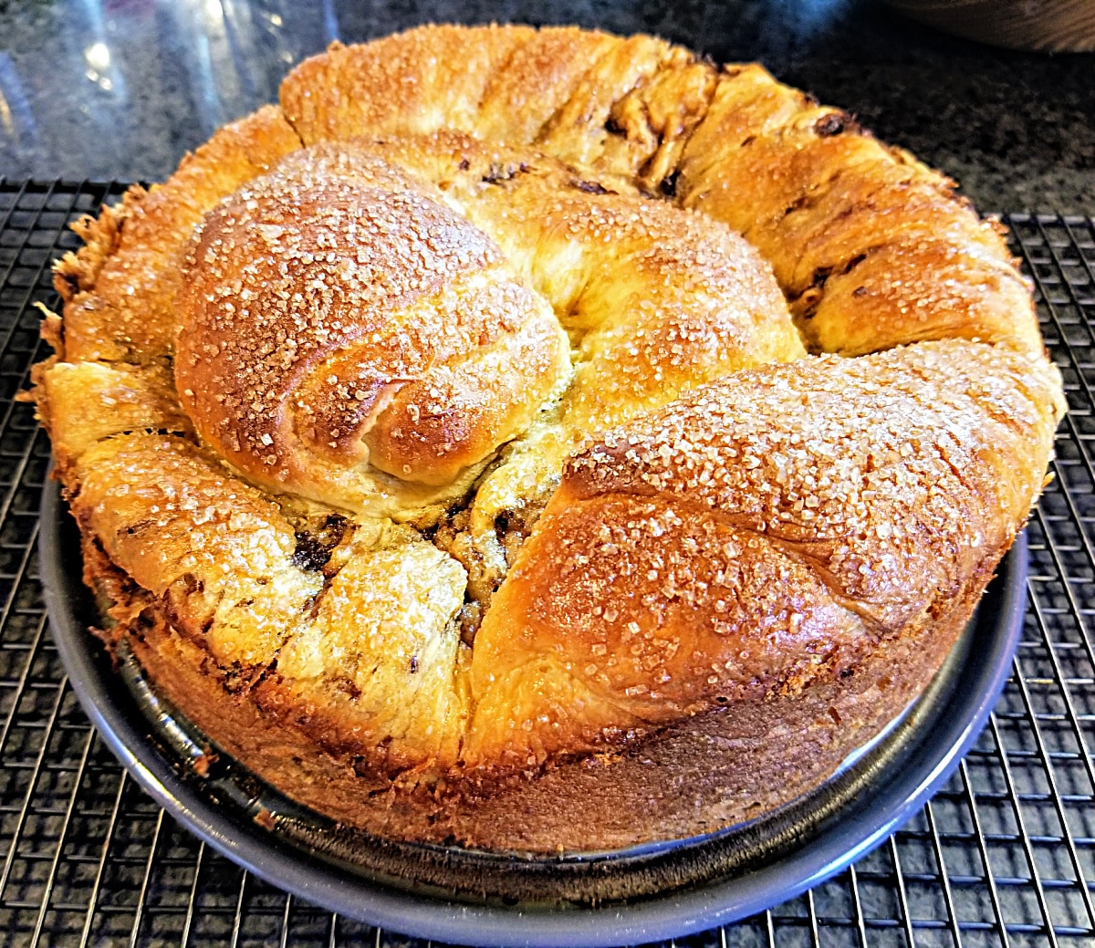 chocolate pear babka