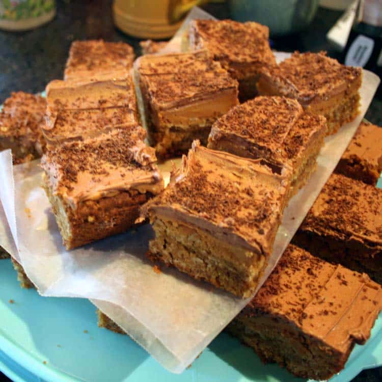 cut into squares