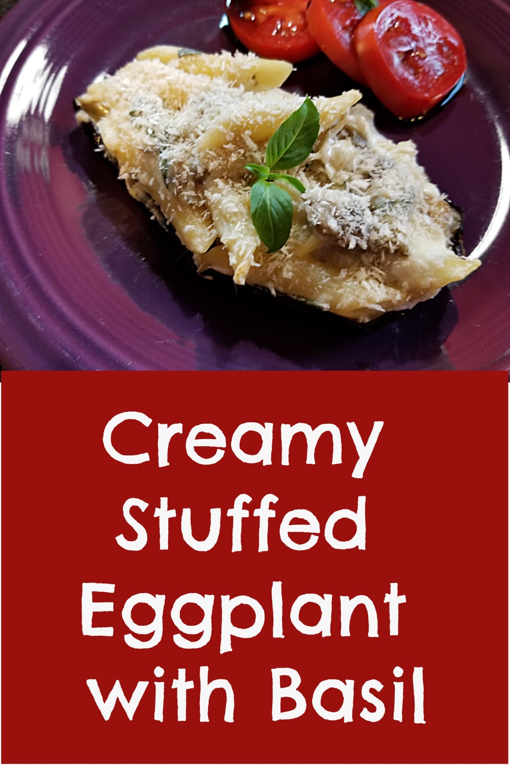 creamy stuffed eggplant, eggplant recipe