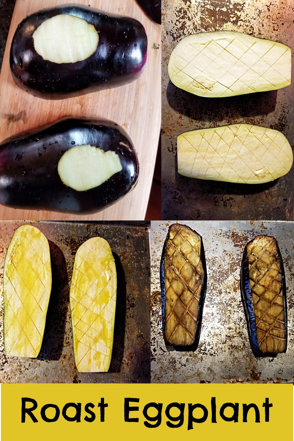 steps to roasting eggplant