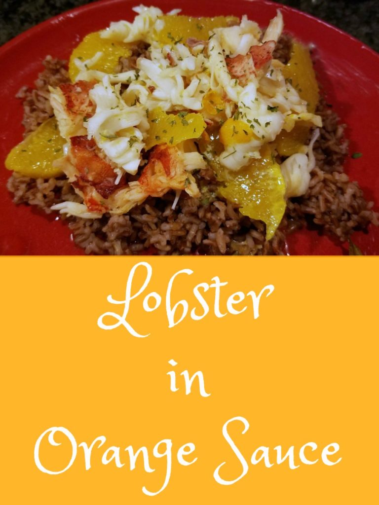 lobster recipe, lobster en papillote, Lobster in orange sauce