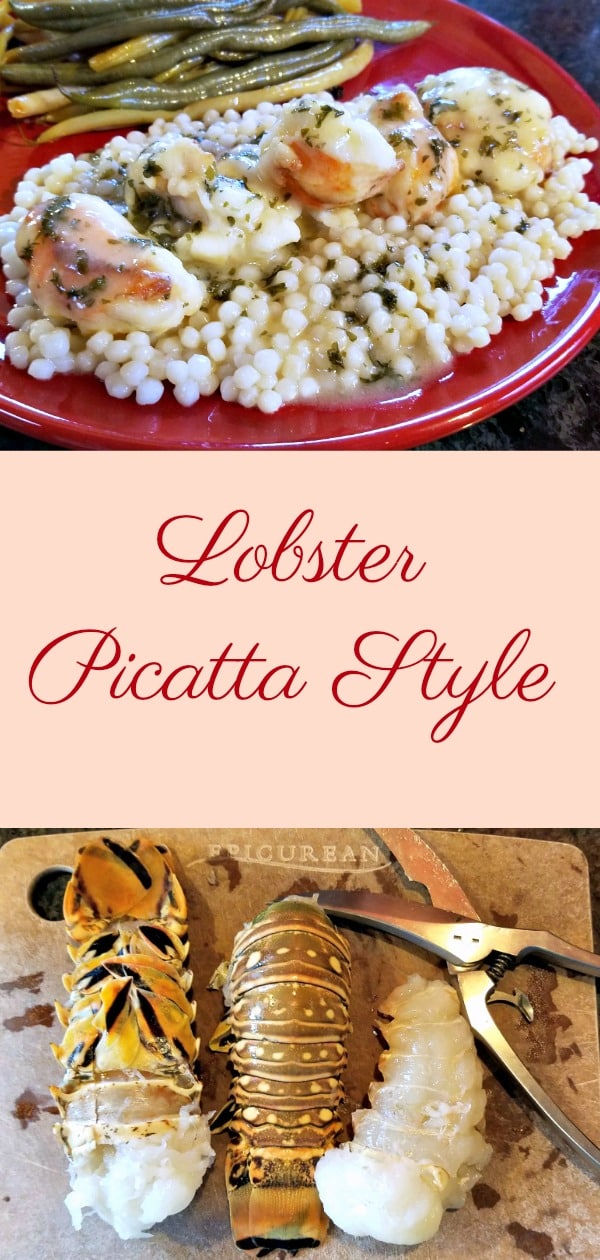 lobster picatta style, simple lobster recipe, weeknight lobster recipe