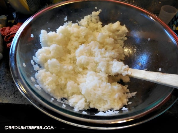 mix with vinegar